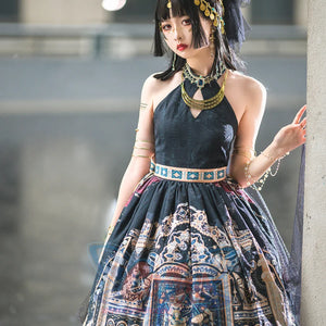 Egypt Style Lolita Backless Neck Dress