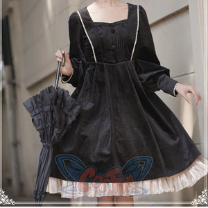Elegant Autumn Winter Lolita Long-sleeved Dress