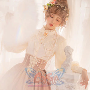 Elizabeth Elegant and Vintage Lolita Long Sleeve Shirt - cosfun