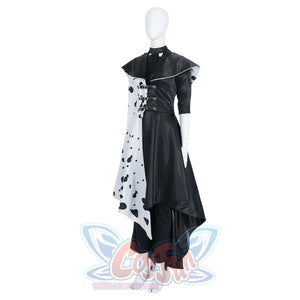Movie Cruella Estella Cruella De Vil Cosplay Costume C00687 Costumes
