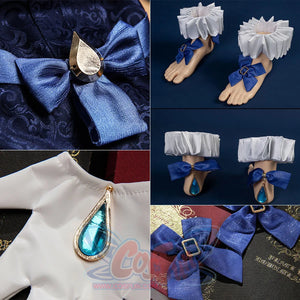 Genshin Impact White Furina Hydro Archon Cosplay Costume C08735 AAA Costumes