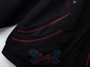 Cosfun Original Black Red Cosplay Hoodie A00005 Sweatshirt