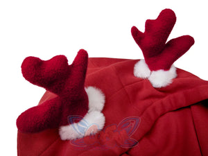 Ready To Ship Cosfun Original Snowball Elk Red Christmas Hoodie C00164 Sweatshirt