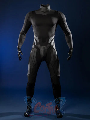 Nightwing cosplay costume - Back view showing full black bodysuit design