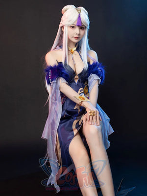 Genshin Impact Ningguang Orchid’s Evening Gown Cosplay Costume C00976 Costumes