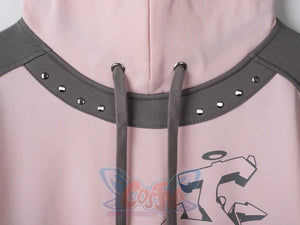 Cosfun Original Dreamy Melody Pink Cosplay Full Zip Hoodie A00007 Sweatshirt