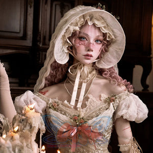 Rococo Duchess Summer Elegant Bunny Ear Dome Hat