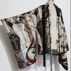 Summer Vintage Printed Loose and Thin Cardigan S