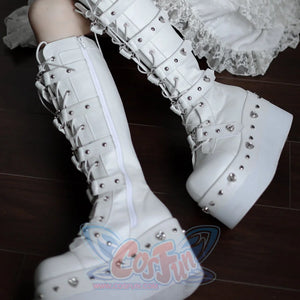 Original Spice Girl Lolita Round Toe Thick Soled Boots