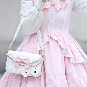 Sweet and Lovely Bowknot Square Crossbody Bag