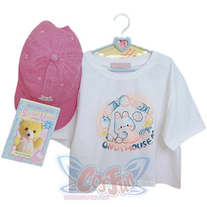 Japanese Cartoon Printed Short-sleeved Top