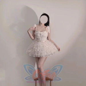 Lovely Classic Lolita Fairy Ballet Short Skirt Sets Pink / S / Short Skirt