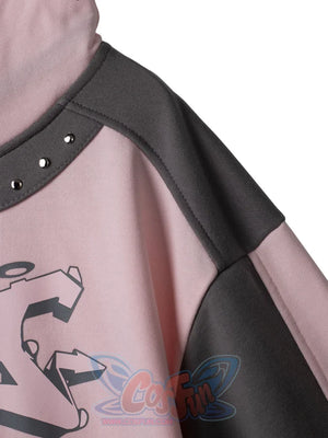 Cosfun Original Dreamy Melody Pink Cosplay Full Zip Hoodie A00007 Sweatshirt