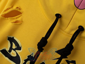 Cosfun Original Cute Electric Critter Yellow Grunge Cosplay Full Zip Hoodie A00006 Sweatshirt