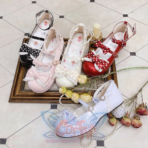Sweet Middle-heeled Round Toe Lolita Shoes