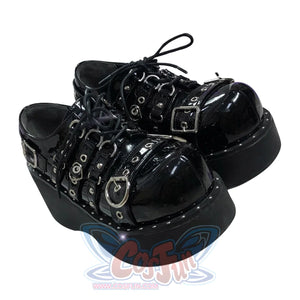 Original Spice Girl Dark Lolita Thick Soled Shoes S22660 - cosfun