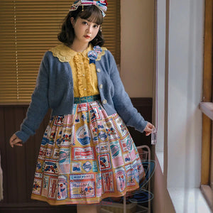 American Style Vintage Daily Lolita Skirt - cosfun