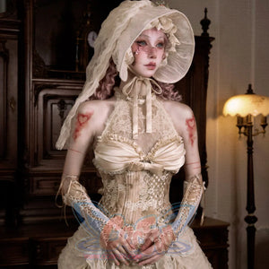 Rococo Duchess Elegant Boned Corset Waist-Cinching Top