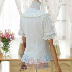 Spring New Sweet Lolita Short Sleeve Shirt - cosfun