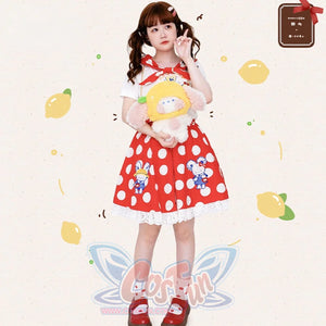 Lovely Lolita Lemon Dog Crossbody Bag Yellow