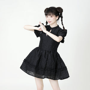 New Chinese Style Sweet and Sexy Lolita Slim Bubble Dress