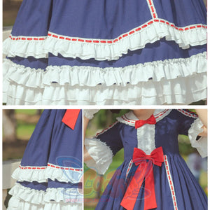 Royal Gorgeous High Waist Lolita Short Sleeve Dress