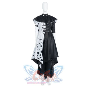 Movie Cruella Estella Cruella De Vil Cosplay Costume C00687 Costumes