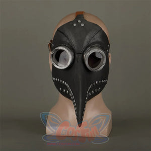Halloween Medieval Steampunk Plague Doctor Latex Cosplay Prop Mask Bird Beak J40461 Props & Accessories