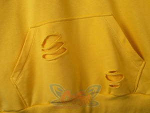 Cosfun Original Cute Electric Critter Yellow Grunge Cosplay Full Zip Hoodie A00006 Sweatshirt