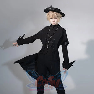 PRE-SALE Medieval Original Vintage Little Prince Lolita Swallowtail Long Vest