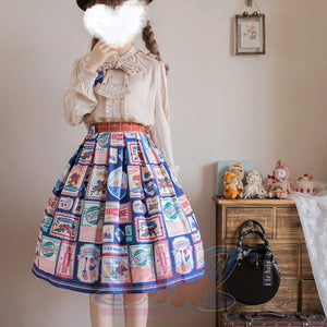 American Style Vintage Daily Lolita Skirt - cosfun
