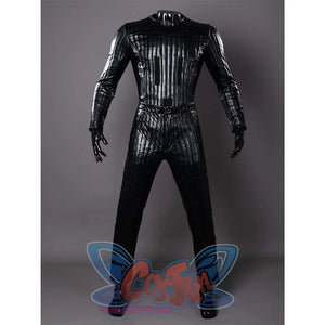 The costume integrates seamlessly with character-specific accessories, featuring attachment points for props and a design that complements iconic armor pieces.