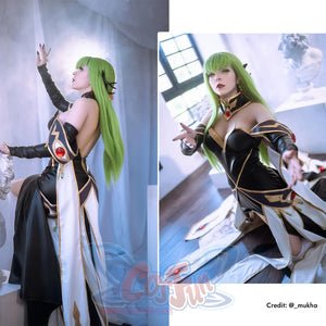 Anime Code Geass: Lelouch of the Rebellion Code Geass C.C. Queen Dress Cosplay Costume N09323 Costumes