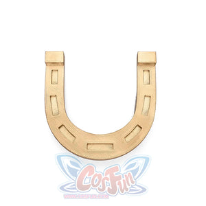 Anime Johnny Joestar Cosplay Costume, a gold horseshoe decoration on the front.