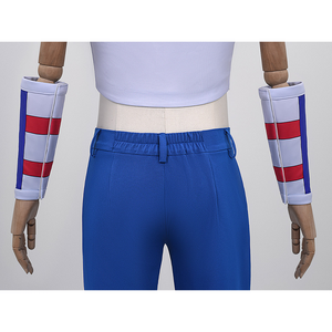 Anime Johnny Joestar Cosplay Costume, the pants have an elastic waistband at the back.