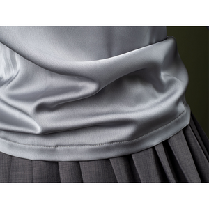 Attack of the Clones Padmé Amidala Cosplay Costume, the fabric of the top has a glossy finish.