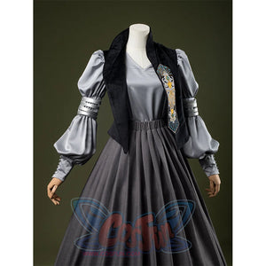 Attack of the Clones Padmé Amidala Cosplay Costume, the vest is made of velvet and can be opened at the front.