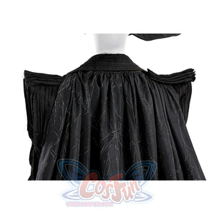 Full Elphaba cosplay costume layout displaying all components including dress and accessories