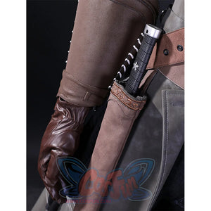Yharnam Cosplay Costume waist detail showing leather glove and weapon holster