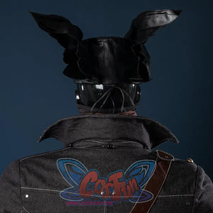 Bloodborne Hunter Ludwig Cosplay costume's hat is designed in a pointed shape, like two outstretched wings, three-dimensional and stylish collar.