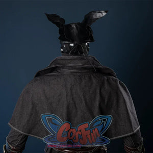 Bloodborne Hunter Ludwig Cosplay costume about shawl are made of the black denim fabric, showing a strong Gothic style, three-dimensional and stylish collar.