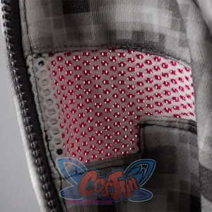 COSFUN Original Ender Dragon Cosplay headie, it has two eye holes covered with magenta and white mesh