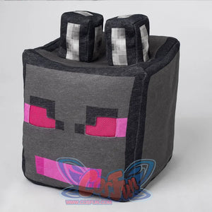 COSFUN Original Ender Dragon Cosplay square headgear, black and grey, side view