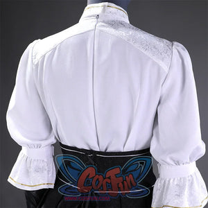 Clair Obscur: Expedition 33 Maelle Cosplay Costume, hidden zipper on back of shirt and Velcro fastening on neckchief