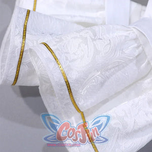 Clair Obscur: Expedition 33 Maelle Cosplay Costume, the cuffs are ruffled and also made of jacquard fabric