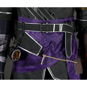 Clair Obscur: Expedition 33 Verso Cosplay Costume, front view of black belt group.