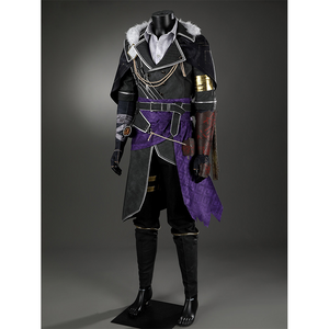 Clair Obscur: Expedition 33 Verso Cosplay Costume, right side view showing golden sleeve badge.
