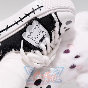Cute Ghost Harajuku Platform Japanese Subculture Girls Canvas Shoes