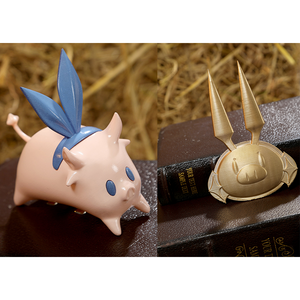 Hat accessories with pig charm and gold ears for DNA Duet Night Abyss Truffle cosplay costume set