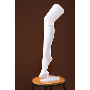 White decorative socks with pattern for DNA Duet Night Abyss Truffle cosplay costume legwear piece